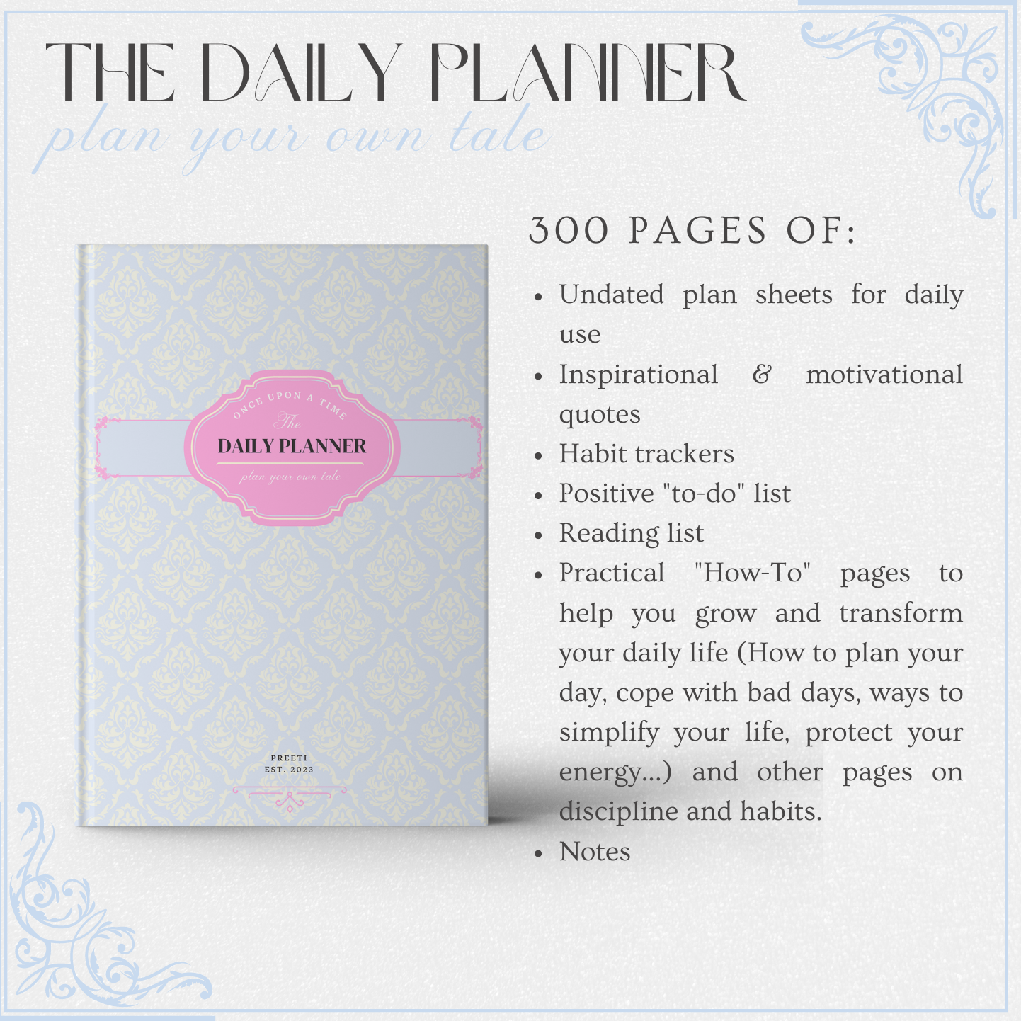The Daily Planner - Plan Your Own Tale